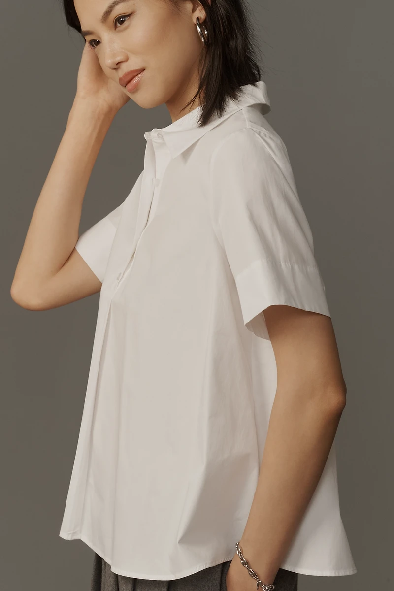 Pollie Short-Sleeve Swing Blouse