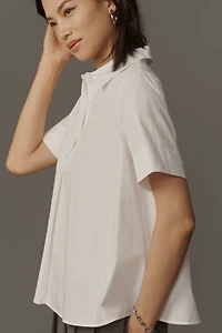 Pollie Short-Sleeve Swing Blouse