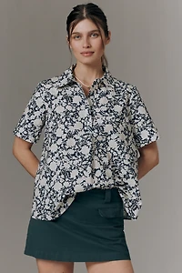 Pollie Short-Sleeve Swing Blouse