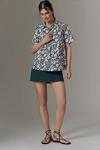Pollie Short-Sleeve Swing Blouse