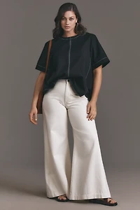 The Emmy Short-Sleeve Swing Blouse by Maeve
