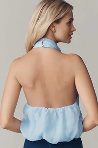 By Anthropologie Layered Halter Sleeveless Blouse