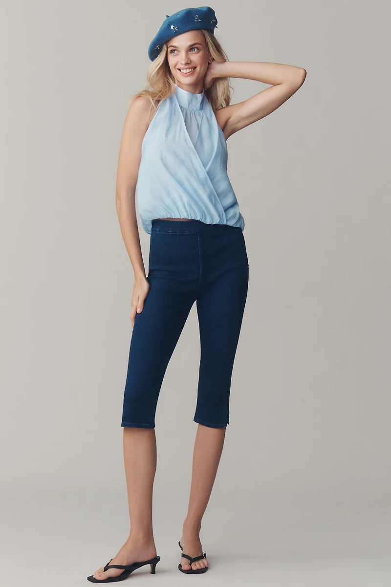 By Anthropologie Layered Halter Sleeveless Blouse