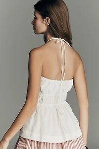 By Anthropologie Smocked Waisted Halter Top