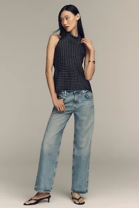 Jamie Satin Halter-Neck Tank by Maeve