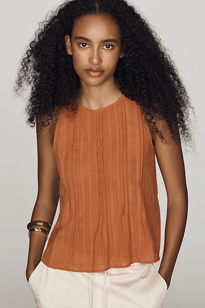 Pilcro Cotton Pintuck Tank