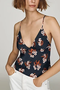 Maeve Clara Scarf-Neck Cami by Sarah Cliff