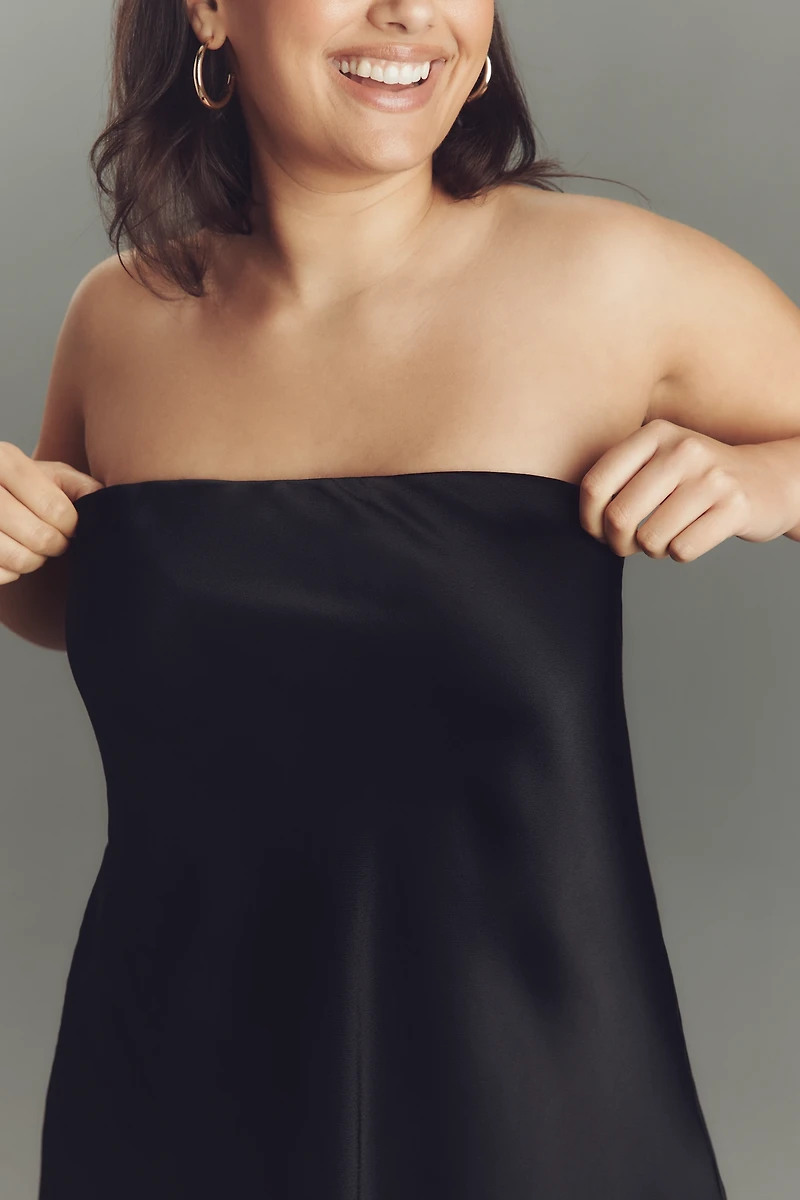 By Anthropologie Silky Tube-Top Blouse