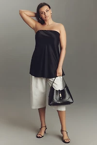 By Anthropologie Silky Tube-Top Blouse