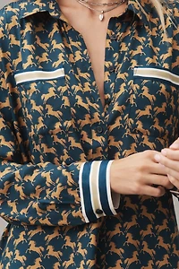 Maeve Silky Shirt Blouse