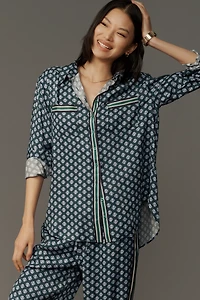 Maeve Silky Shirt Blouse