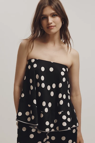 Maeve Strapless Swingy Scarf Top