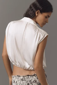 By Anthropologie Cinched Buttondown Blouse