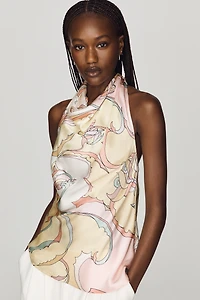 Maeve Silky Cowl Neck Top
