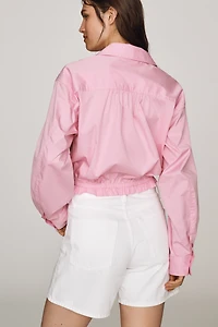 Maeve Cropped Collared Shirt