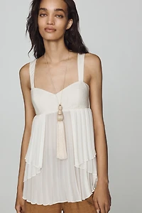 By Anthropologie Pleated Tank
