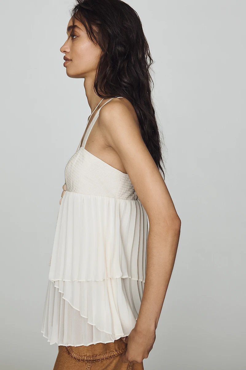 By Anthropologie Pleated Tank