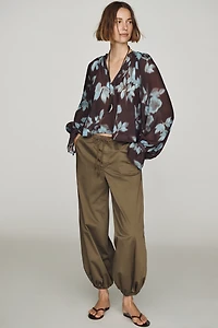 By Anthropologie Semi-Sheer Swing Blouse