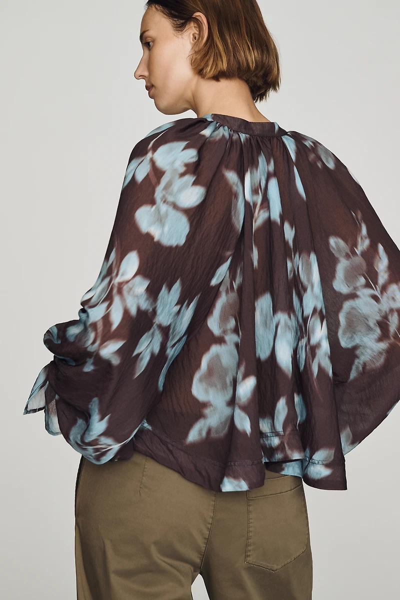 By Anthropologie Semi-Sheer Swing Blouse