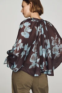 By Anthropologie Semi-Sheer Swing Blouse