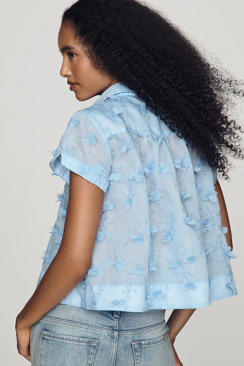 Maeve Textured Swing Top