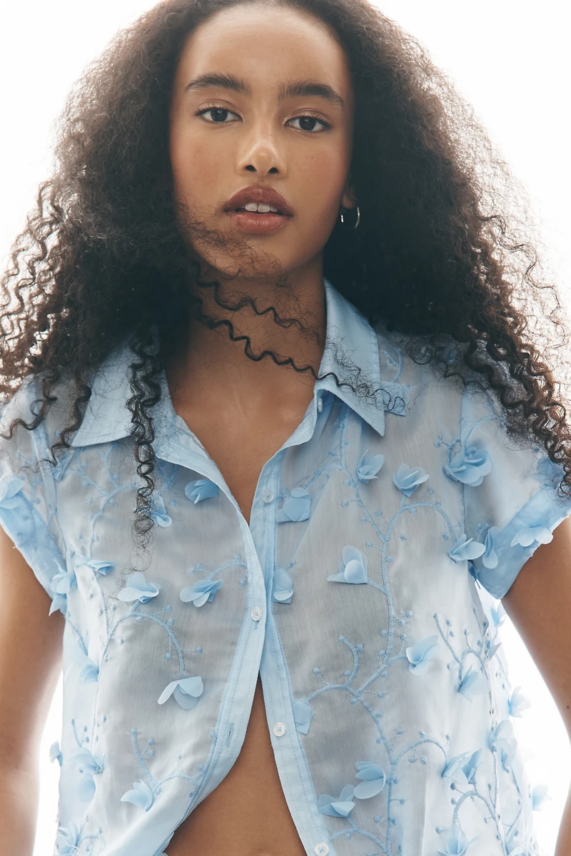 Maeve Textured Swing Top