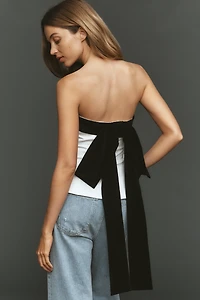 Maude Club Cassie Bow-Back Strapless Top