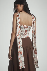 Mare Strapless Scarf Top