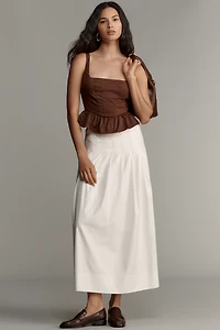 Mare Square-Neck Peplum Tank