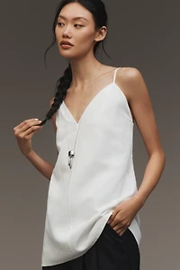 Mare Linen Blend V-Neck Tunic Tank