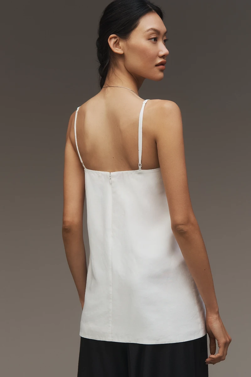 Mare Linen Blend V-Neck Tunic Tank