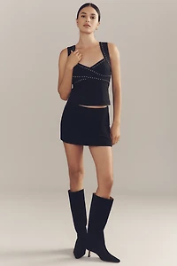 By Anthropologie Twist-Front Grommet Tank Top