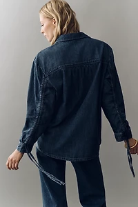 Pilcro Oversized Denim Buttondown Shirt