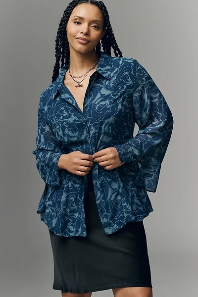 Universal Standard Plus Chiffon Blouse