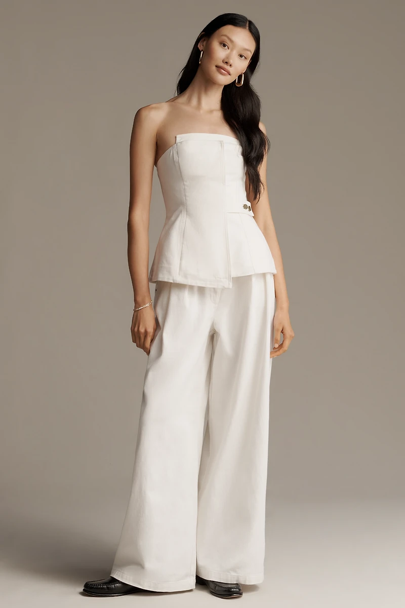 Significant Other Micah Strapless Denim Top
