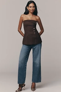 4th & Reckless Strapless Structured Blazer Top