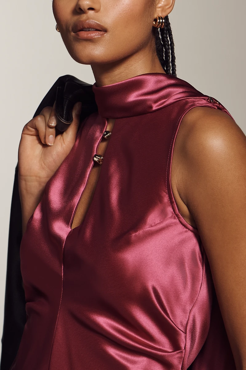 Acler Sharrow Scarf Satin Top