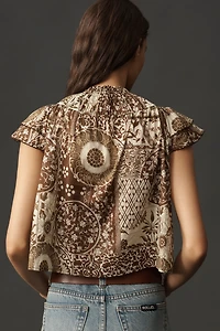 Jacquie The Label Mirabella Ruffled Blouse