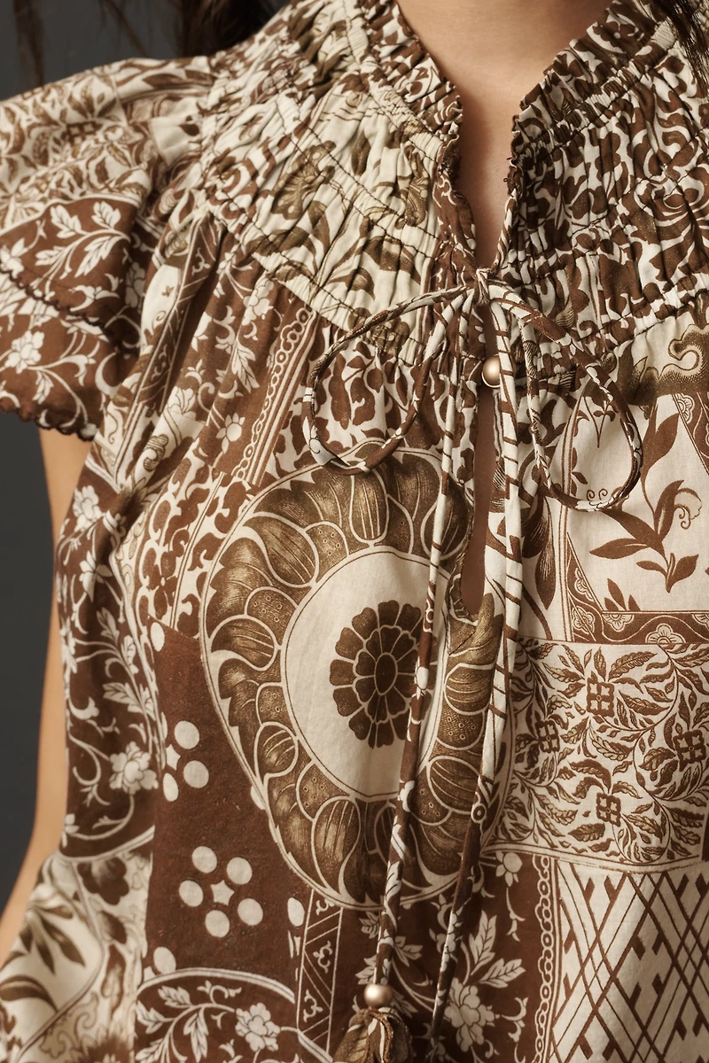 Jacquie The Label Mirabella Ruffled Blouse