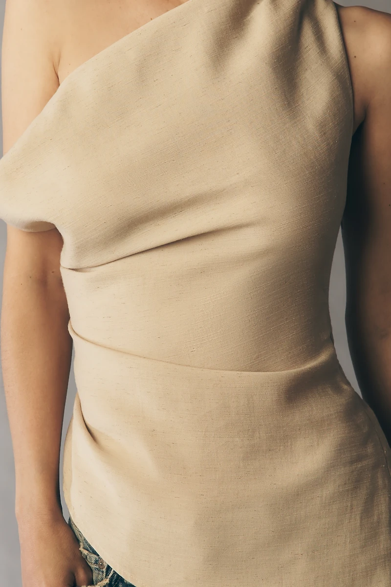En Saison Selma One-Shoulder Top