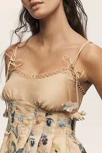 En Saison Carrera Ruffled Short-Sleeve Top