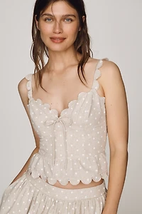 En Saison Elise Peplum Tank