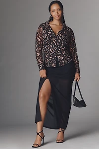 Sanctuary Plus Button-Front Fitted Top