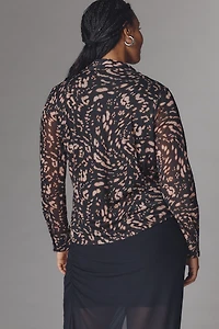 Sanctuary Plus Button-Front Fitted Top