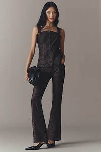 Pilcro Zip-Front Square-Neck Tank