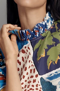Hunter Bell Willa Cropped Peplum Top