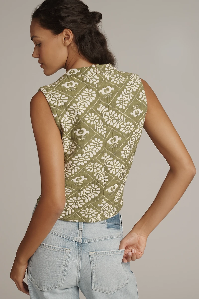 Hunter Bell Manning Jacquard Crop Top