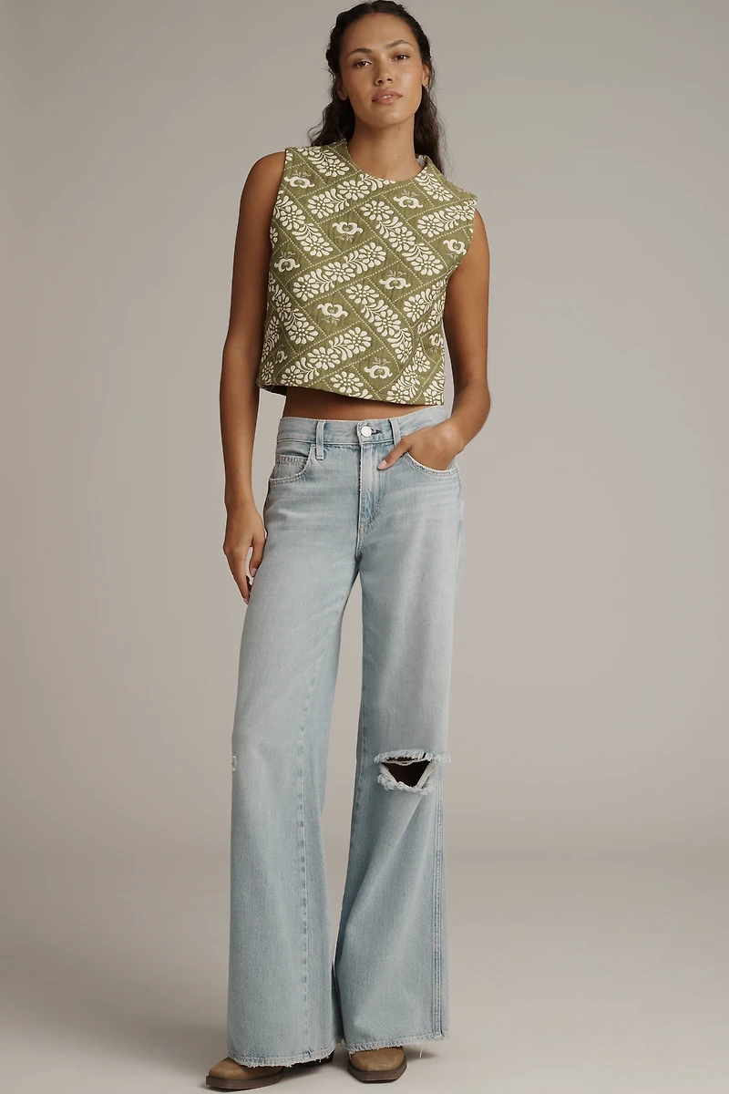 Hunter Bell Manning Jacquard Crop Top