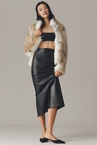 NIA Faux Leather Nyx Bustier Top