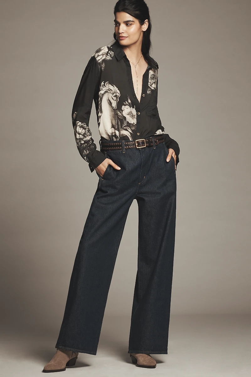 The Romy Relaxed Buttondown Shirt by Pilcro